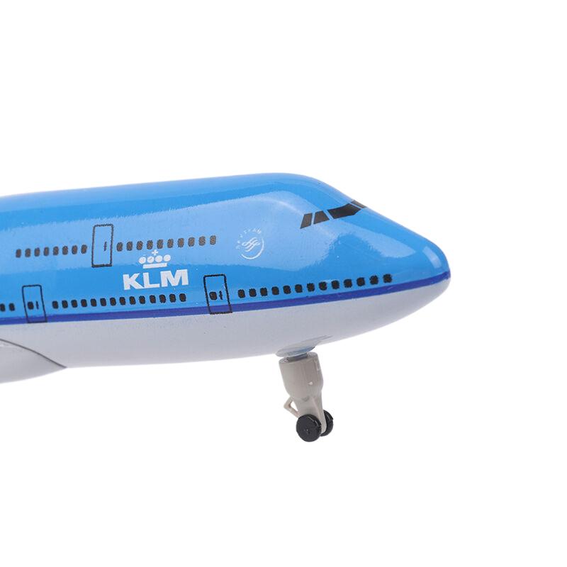 20 cm Niederlande KLM Airlines 747-400 Airways Diecast Flugzeugmodell Legierungsmetall Flugzeugmodell Fahrwerk Flugzeugspielzeug