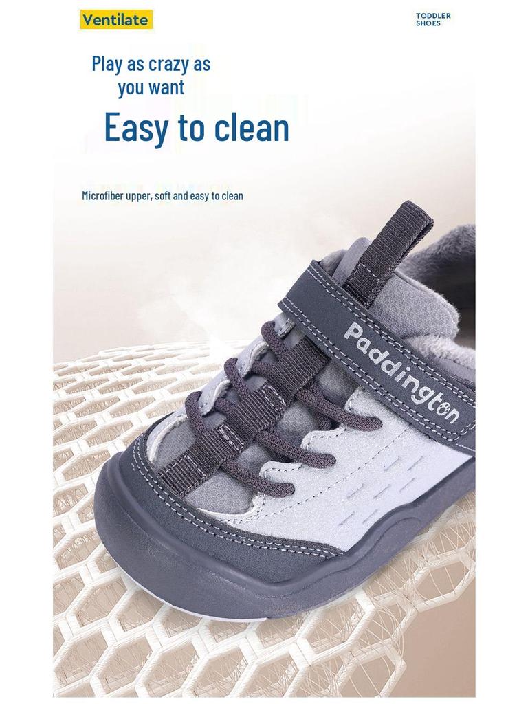 Paddington Bear Toddler Winter Sports Shoes - Non-slip Velvet Cotton for Boys & Girls