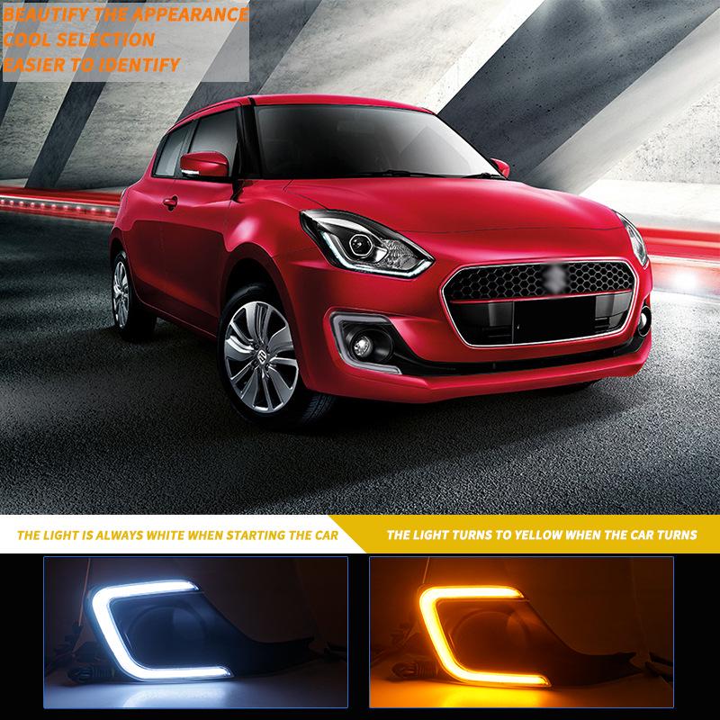 Suzuki Swift SZ 17-19 Fog Light Kit: Headlight, Bumper, Daytime Running Light Assembly