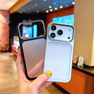 Luxury Matte Clear Hard Ultra Slim Case for iPhone 17 Pro Max 17Pro 17Air Plating Camera Film Protect Frosted Shockproof Cover