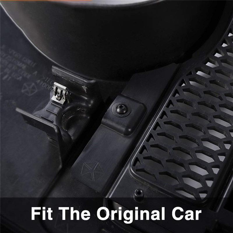 A03E-For Jeep Wrangler JL JT Gladiator 2018-2024 Front Grill Grille Mesh Erts Cover Ect Net Guard Accessories Parts