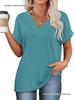 Women's Summer V-Neck Batwing Sleeve Shirt 2026 Fashion