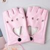 Women's Half-Finger Steel Pole Dance Gloves for Nightclub and Fashion Shows