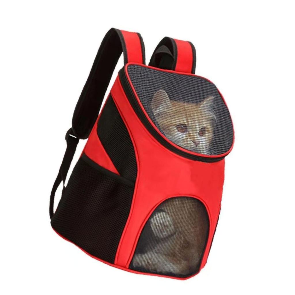 Zaino traspirante per animali domestici, antiurto, pieghevole, trasportino da viaggio per gatti con maniglia per il trasporto per animali domestici, gatti