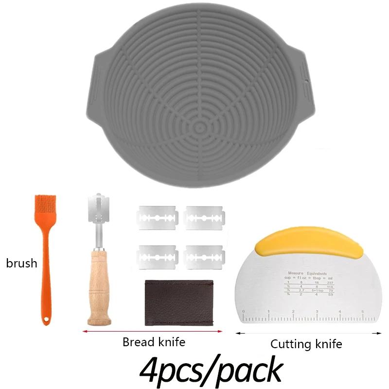Foldable Bread Fermentation Basket Silicone Bread Making Baking Fermentation Baking Tools Home Kitchen Practical Accessories