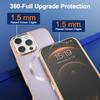 For iPhone 16 Pro Max Magnetic Case Electroplating Anti-Drop TPU+PC Phone Back Cover