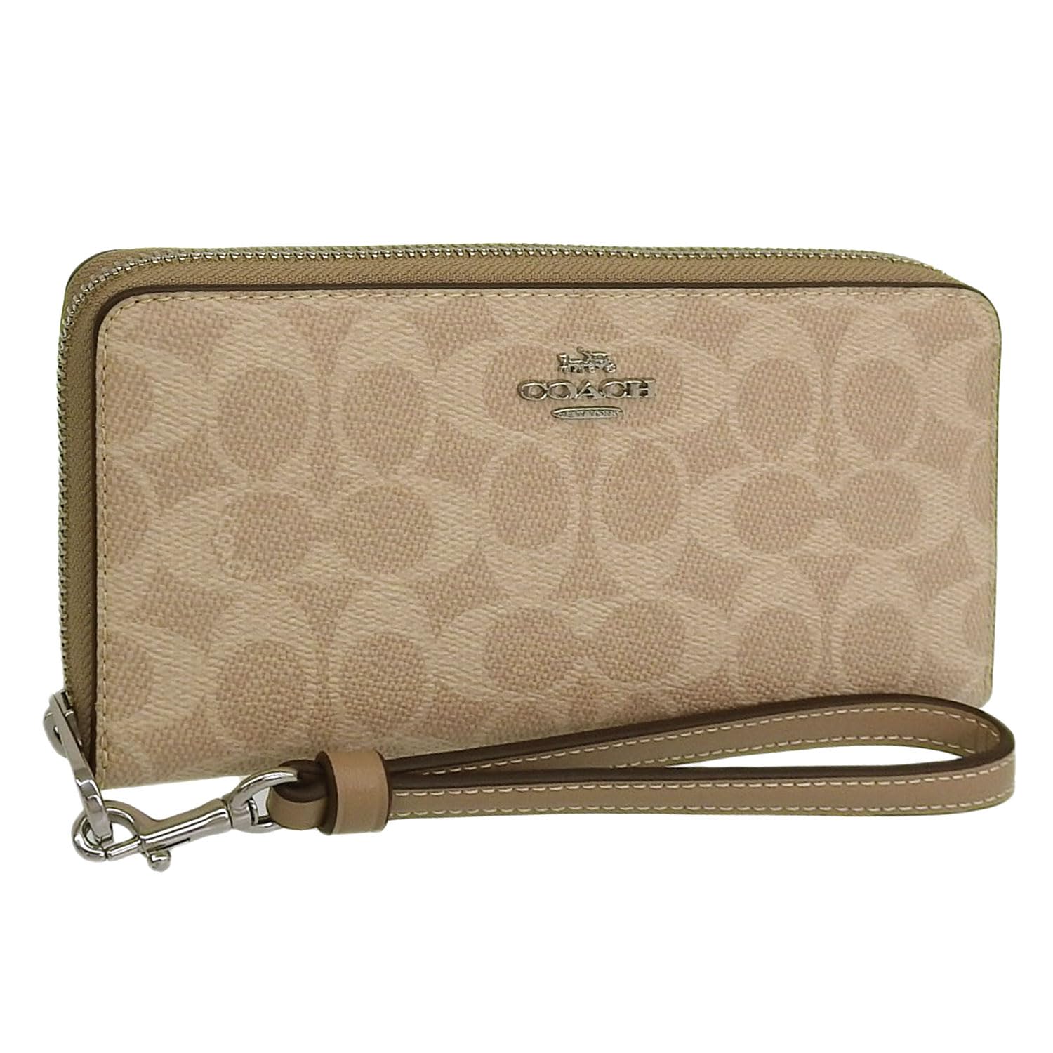 

Wallet Long Wallet Outlet Brand Walnut Red Long Zip Around Wallet Signature Canvas CW778 [Coach] Women s (SAND×TAUPE/Beige) [Item]