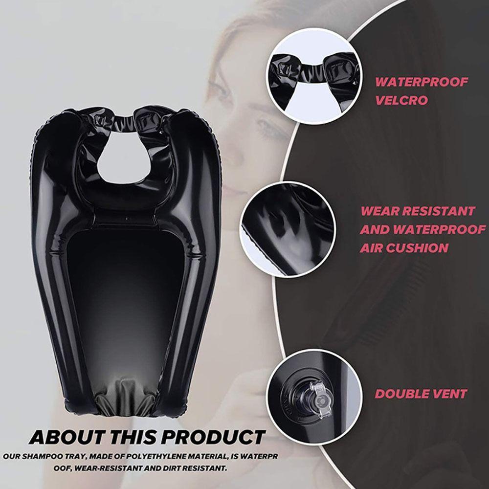 Portable Inflatable Hair Washing Basin Convenient Hair Bathtub Durable Bed Shampoo Basin  Baby Care