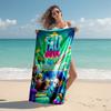 Personalized customized proof beach towel with Game Fall Guys pattern - soft, absorbent,quick-drying,perfect
