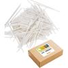 100 Count 6 INCH White Paper Lollipop Sticks,Cake Pop Sticks,Sucker Sticks for Cookies,Rainbow Candy,Chocolate,Cake Topper(Dia 4mm)