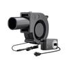 12V Adjustable Inflatable BBQ Fan with Variable Speed Controller BBQ Air Blower for Wood Stove Fireplace Grill Barbecue