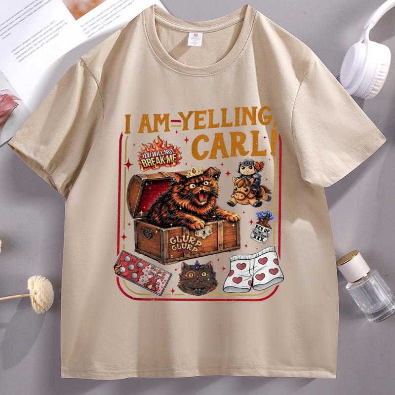 Vintage Fantasy Book Reader Geeky Cat Lover Tshirt Unisex Women Bookish Merch Top Short Sleeve Breathable Cotton Tops