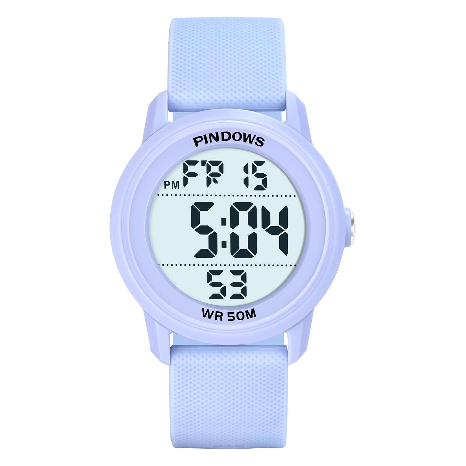 

PINDOWS водонепроницаемые цифровые спортивные часы со светодиодной подсветкой для женщин - многофункциональные,