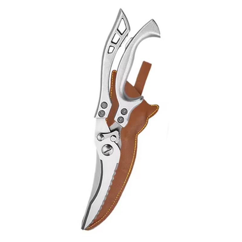 Professional Chicken Bone Kitchen Scissors Kitchen Shears Duck Fish Cutter Stainless Steel Scissors Clean Cook Scissors 5