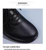 Women's Black Soft Leather Anti-Slip Loafers for Long Hours in Hotel Kitchens