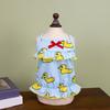 Dog Slip Dress Breathable Summer Yellow Duck Print Ruffle Pet Sleeveless Dress Pet Costume Outfit Apparel for Small Dogs