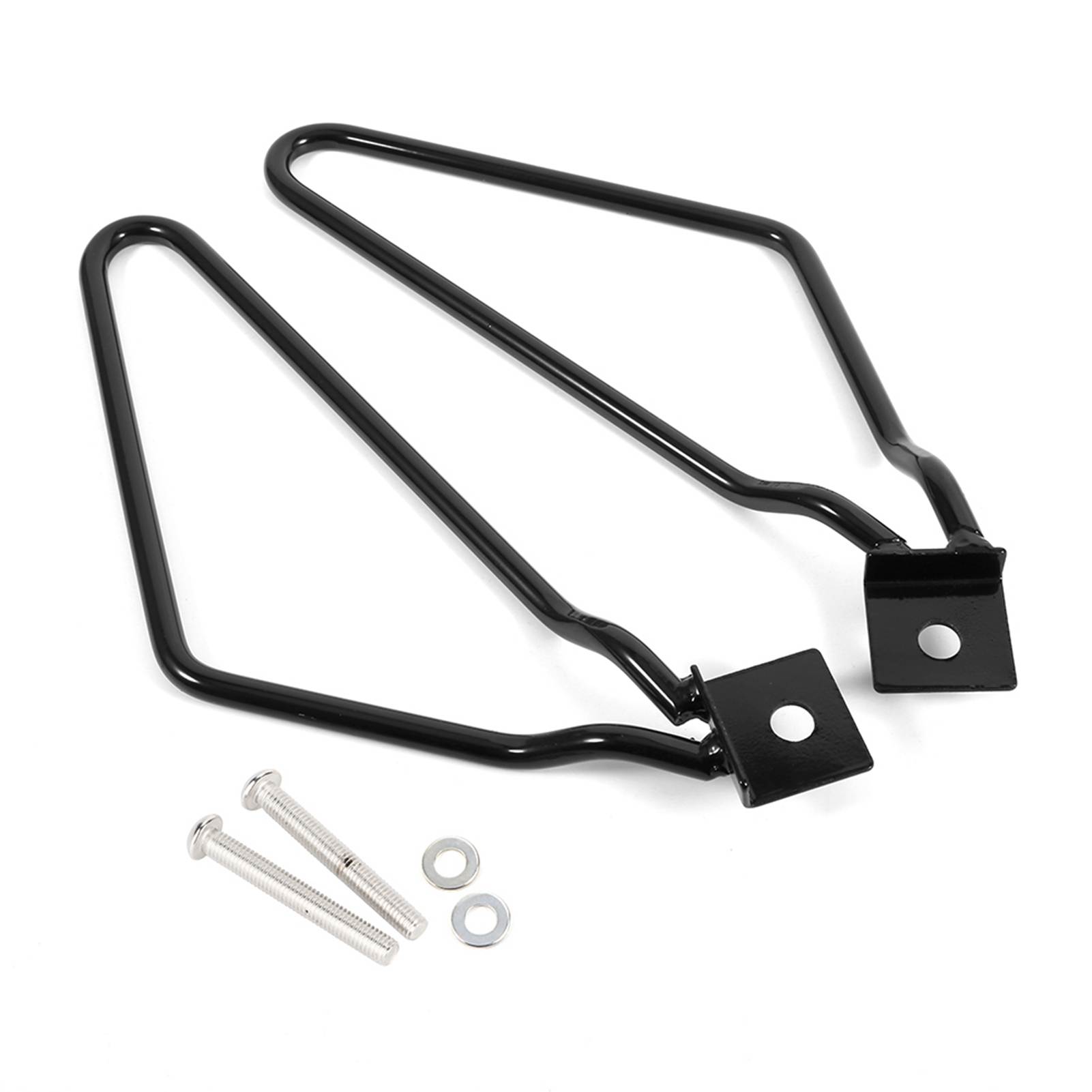 

2x Motorcycle Saddlebags Mount Brackets Support for XL883/1200 HD1450/1584 чорний
