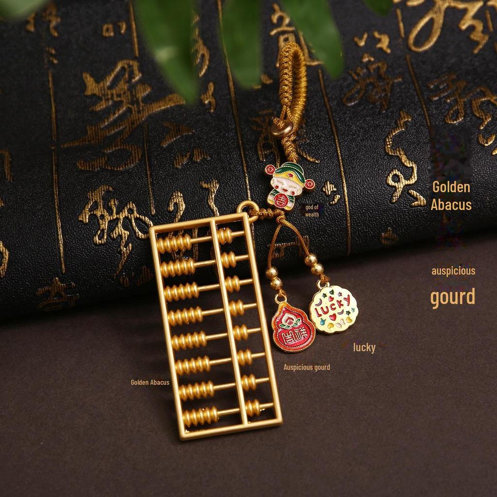 High-End Auspicious Car Key Pendant: Fortune-Attracting Charm for Bags, Phones & More