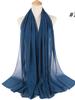 70*180cm bubble chiffon muslim headscarf for women solid color hijab scarf shawls and wraps hijab femme musulman kopftuch