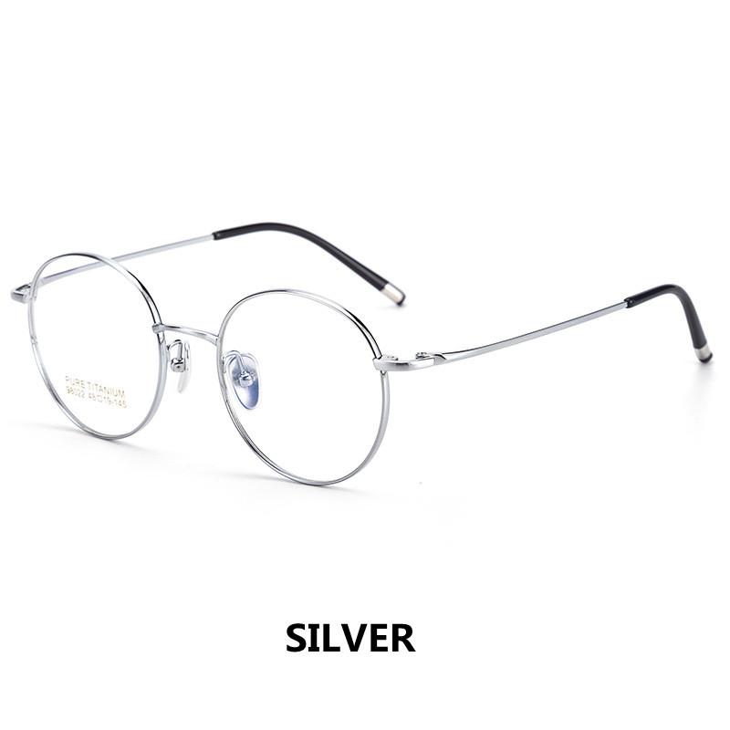 

Vintage Pure Titanium Glasses Frame Men Round Optical Myopia Prescription Eyeglasses Frame Women Luxury Brand Small Eyewear