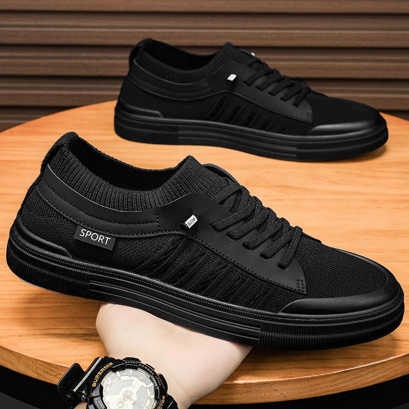 Men's Vulcanized Shoes Classic Low-top Canvas Shoes Breathable Canvas Casual Shoe Fashion Skateboard Shoes Lace Up Men Sneakers