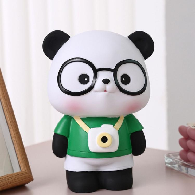 Convenient Coin Collector Animal Shaped Money Saving Jar Panda Piggy Banks Decor