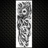 YURAN Realistic Full Flower Arm Temporary Tattoos For Men Women Rose Evil Eye Fake Tattoo Sticker Water Tranfer Body Art Tatoos