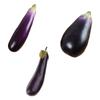 2pcs Realistic Artificial Aubergine Faux Eggplants Simulation Aubergines Foam Vegetable Decorations for Home and Office
