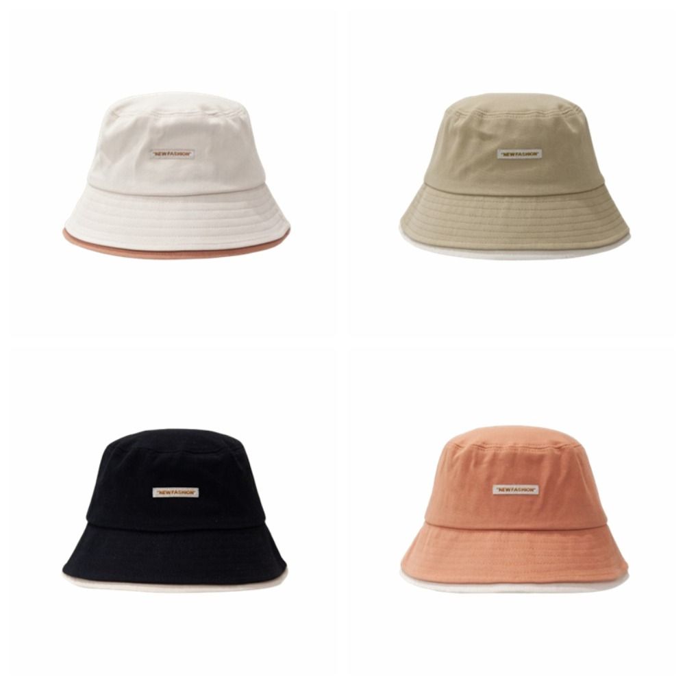 Sun Protection Women Fisherman Hat Large Brim Summer Sun Hats Fashion Beach Bucket Hat  Basin Caps