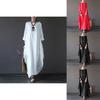 Timeless Design Usa Women Crew Neck Loose Cotton Baggy Maxi Dress Perfect For Summer Occasions