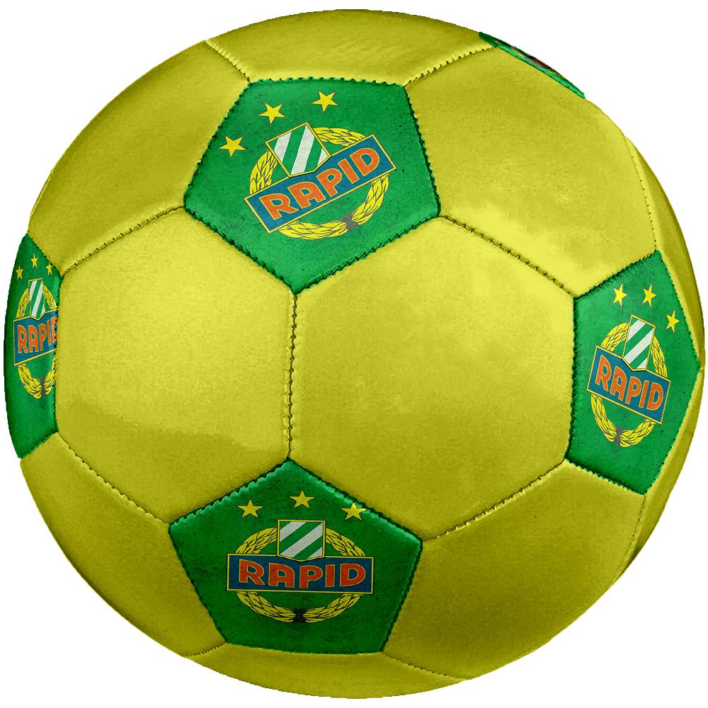 Rapid Wien Soccer Ball, Colorful, Suitable for All Ages, Machine-stitched, PVC Material, Competition Grade, Durable and High Bounce