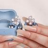 Elegante Blume Geformte Kopfhörer Strass Schnallen Clip-On Befestigung Für Freeclip 1 2 Zirkonia Verzierung