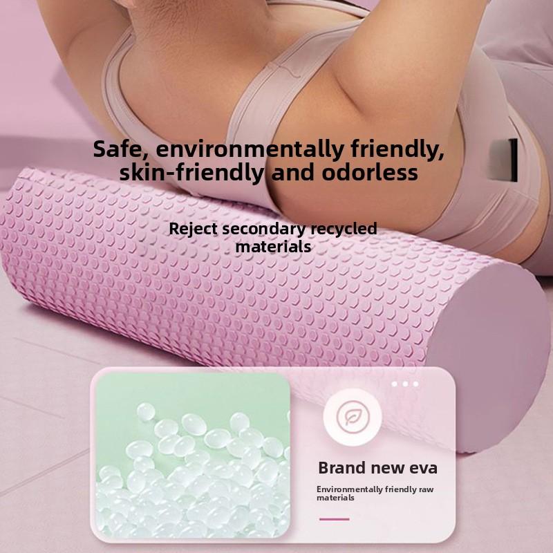 EVA Yoga Schaumstoffrolle Hohe Dichte Pilates Fitness Muskelmassage 30 cm 10 cm Durchmesser Unisex für Heim-Fitnessstudio Training Regeneration