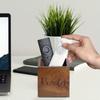 Wood Remote Control Holder Vintage Style Pen Holder Durable Desktop Storage Box  Nightstand