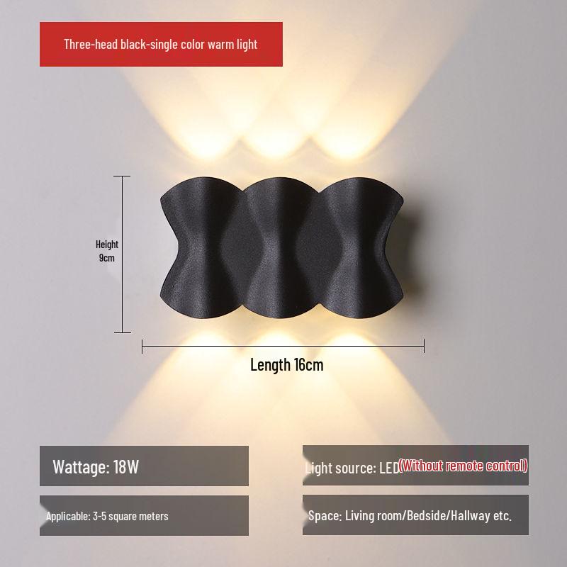 Nordic Minimalist Wall Lamp - Creative Indoor/Outdoor Waterproof Fixture for Bedroom, Living Room, Staircase, Corridor, and Courtyard.