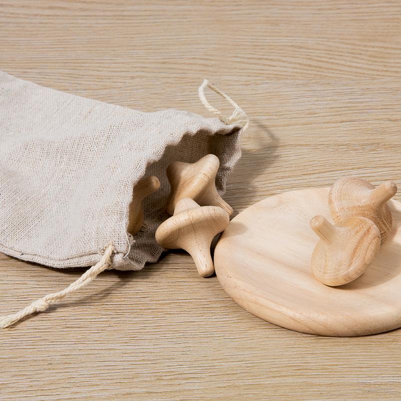 Holz-Kreisel für Kinder – Manuelle Holz-Kreisel, Spielzeug für die frühe Kindheit, Lernspielzeug, Deko zum Selbermachen, Geschenkidee für Kinder