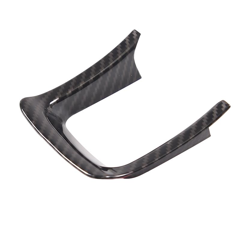 For Land Rover Range Rover Evoque 2012-2018 ABS Carbon Fiber Car Steering Wheel Decorative Frame Sticker Car Accessories