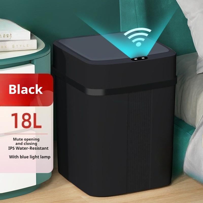 Induction Type Trash Can Large Capacity Household Trash Bin Fully Automatic Intelligent Kitchen Garbage Bin Clean Accessories