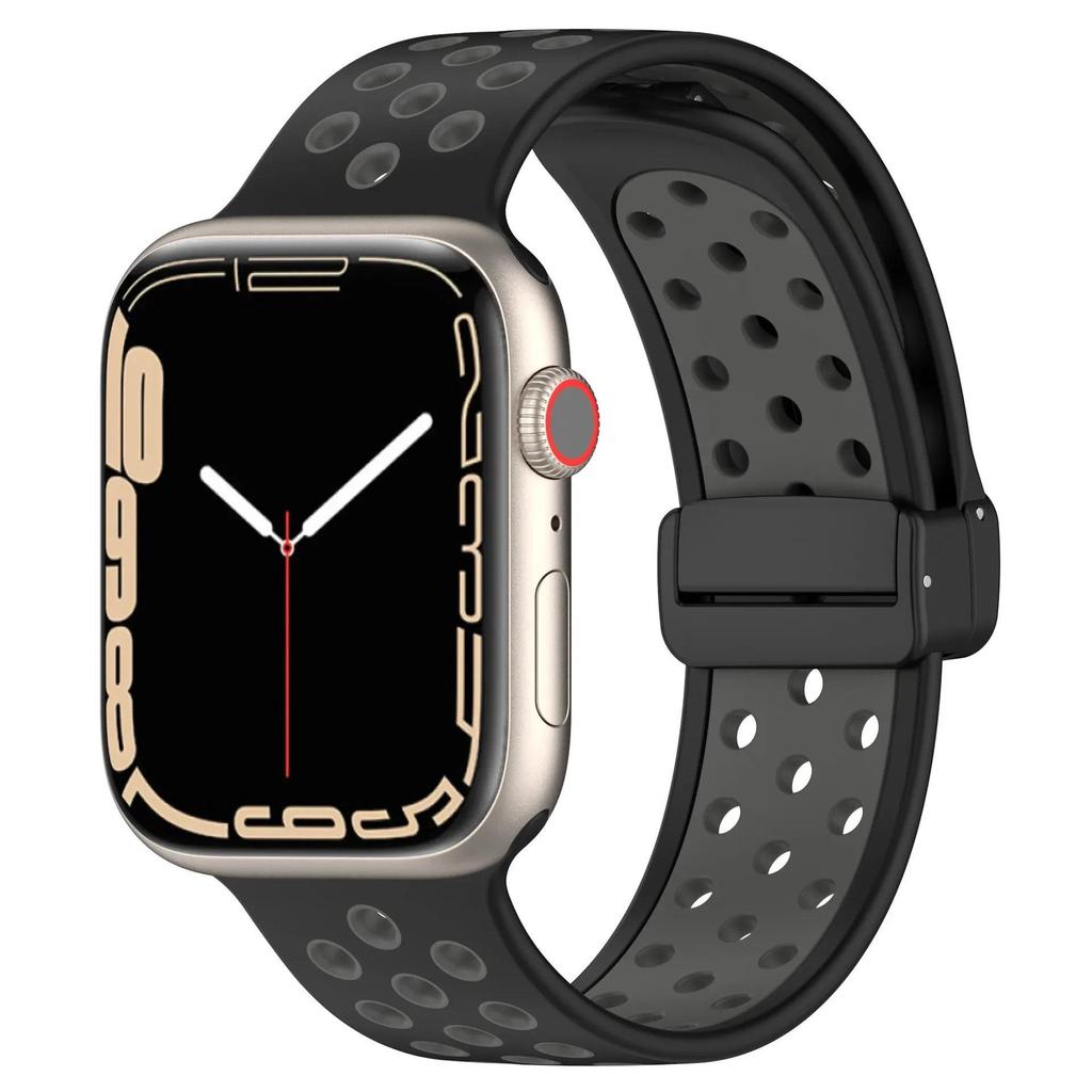 Cinturino Magnetico in Silicone per Apple Watch band 44mm 40mm 45mm 41mm 46mm 42mm Braccialetto Sportivo iWatch Series11 10 9 8 7 6 Ultra 2 SE
