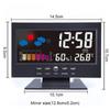 Sveglia con stazione meteorologica interna con retroilluminazione a LED Sveglia con stazione meteorologica con retroilluminazione LCD digitale multifunzione per interni con retroilluminazione