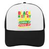Black History Month Learn Live Make It Trucker Hat Polyester Adjustable Mesh Cap for Adults