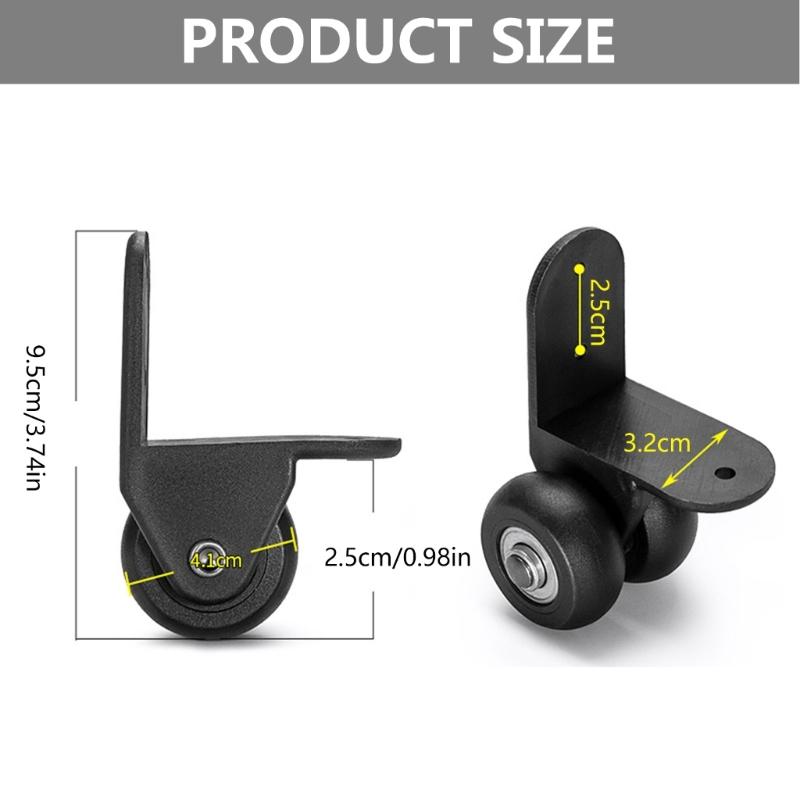 1 Pair Practical Suitcases Wheels Replacement Spare Castor for Luggages Accessories Replace Wheel Easy Install