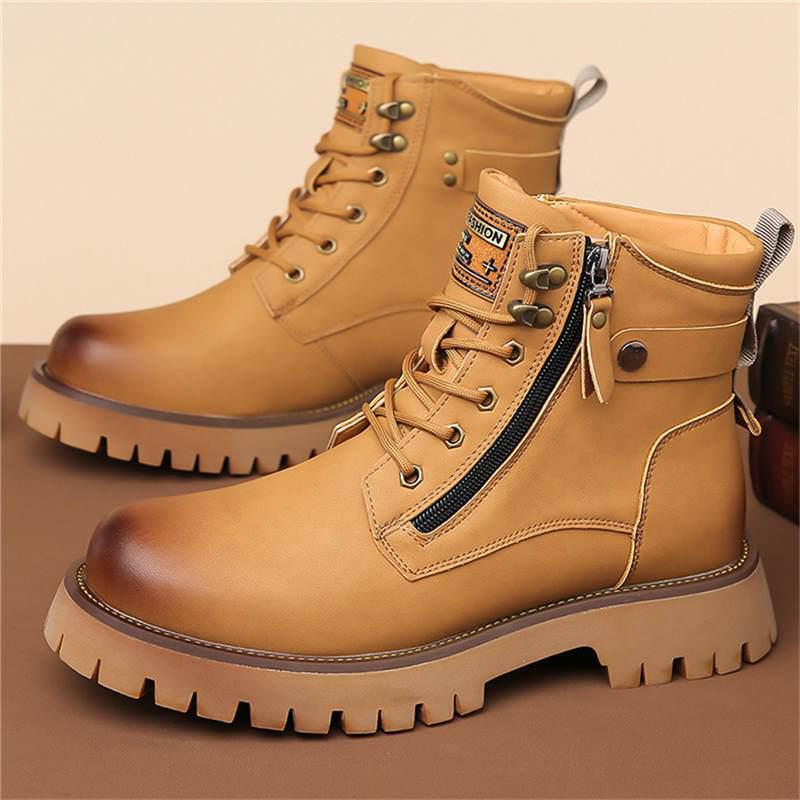 Men s Martin Boots 2024: Retro British High-Top Workwear Boots 46