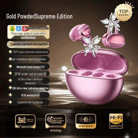 New 2025 Butterfly Bluetooth Ear Clips – Wireless Open-Type Earphones