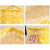 Foldable Storage Basket with Handles Waterproof Large Capacity Cotton Linen Printed