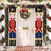 Nutcracker Soldier Door Banner Decor 2025 Christmas Decorations for Home Xmas Hanging Ornaments Navidad Noel Gifts New Year 2026