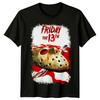 Friday the 13th (1981) Movie Poster Inspired 100% Cotton T-shirt Mens Tees Top Retro 80s Tee