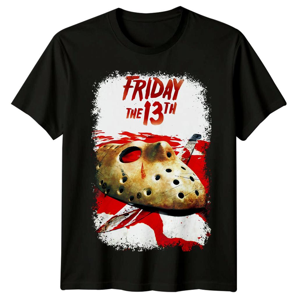 Pátek třináctého (1981) Pánské tričko z 100% bavlny inspirované filmovým plakátem Top Retro 80s Tee