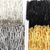5Yards/Roll 12x4mm Paperclip Iron Chain Metal Bulk Link Chains For Jewelry Making DIY Necklace Bracelets Accessories Wholesale