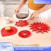 Silicone Heat Resistant Coaster Set For Kitchen And Dining Room Use